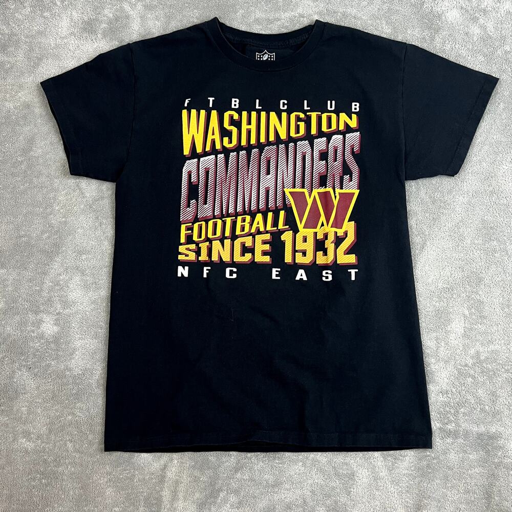 Washington Commanders NFL Graphic T Shirt Mens M Black Sports Teamwear‎